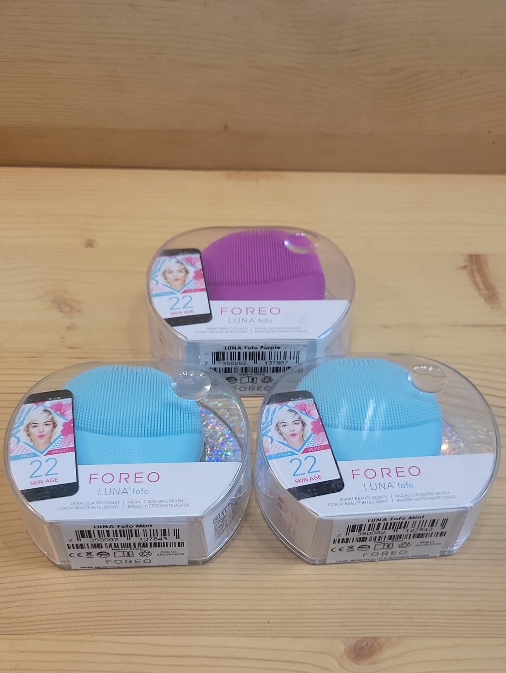 NEW Foreo LUNA fofo Smart Face Cleanser Purple